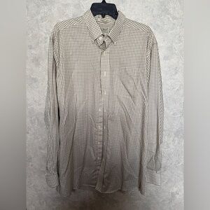 L.L Bean Wrinkle Resistant Button down Shirt L Tall